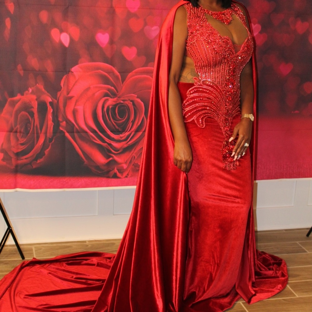 Lady in red